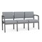 Lesro Lenox 3 Seat Tandem Seating W/ No Center Arms, 64.5 in W 24.5 in L 32 in H LS3101 - alternate 1